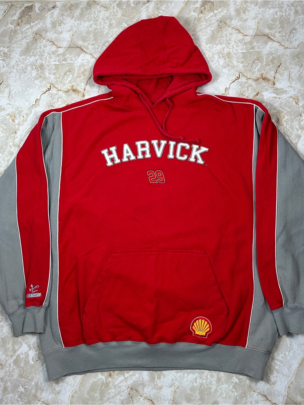NASCAR Racing Size 2XL Harvick Chase Authentics Pullover Red Hoodie Vintage Y2K